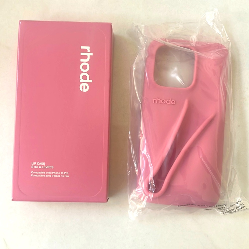 New Rhode limited edition lip case ribbon IPhone 15 Pro